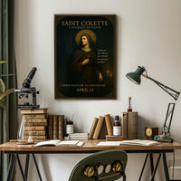 Saint Colette Poster Vintage Religious Wall Art