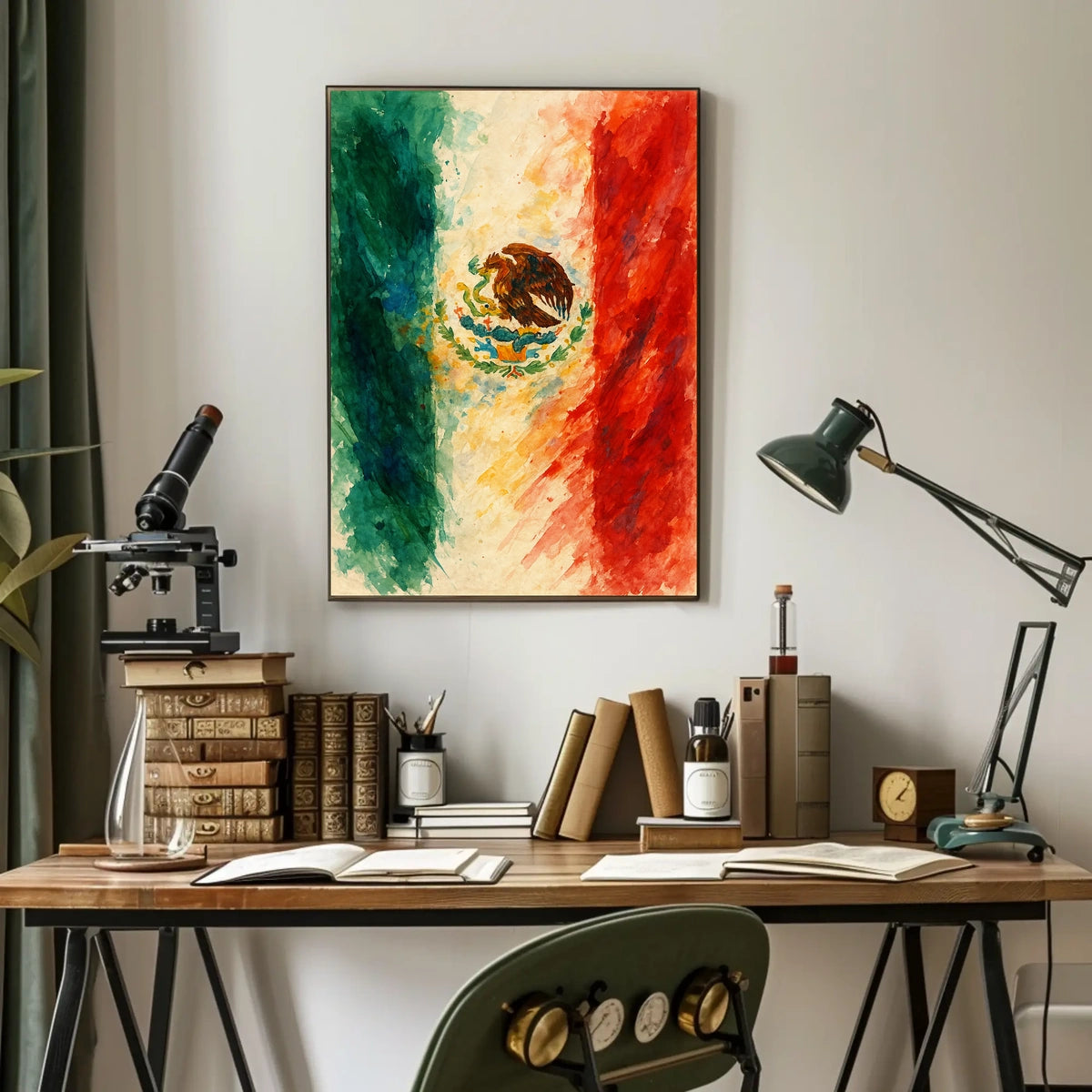 Vibrant Mexican Flag Poster