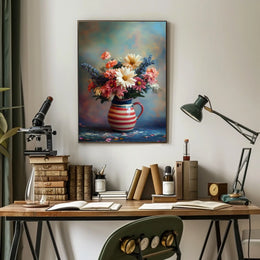 Vibrant Floral Bouquet Artwork For Home Decor Poster