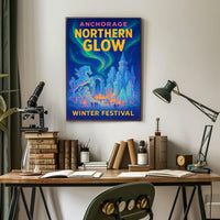 Anchorage Northern Glow Winter Festival Poster