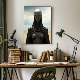 Futuristic Sentinel Poster