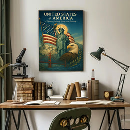 A Tapestry of Liberty, Unity, and Diversity Poster