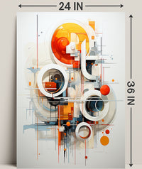 Abstract Geometric Symphony Abstract Poster PosterGoat