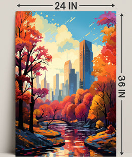 Autumn In The City Poster