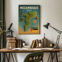 Mozambique Travel Poster