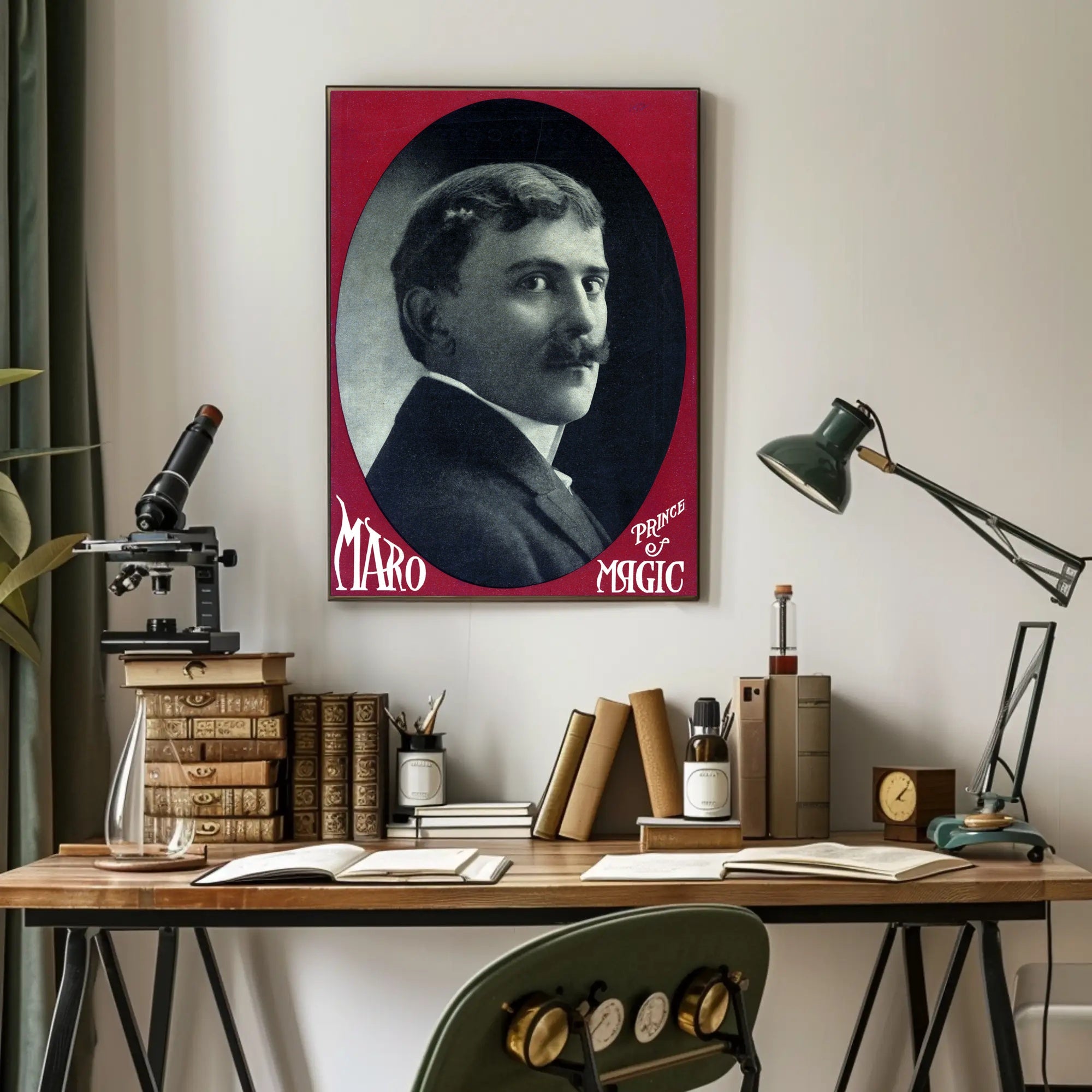 Maro Magic Vintage Entertainer Historical or Presidential Poster