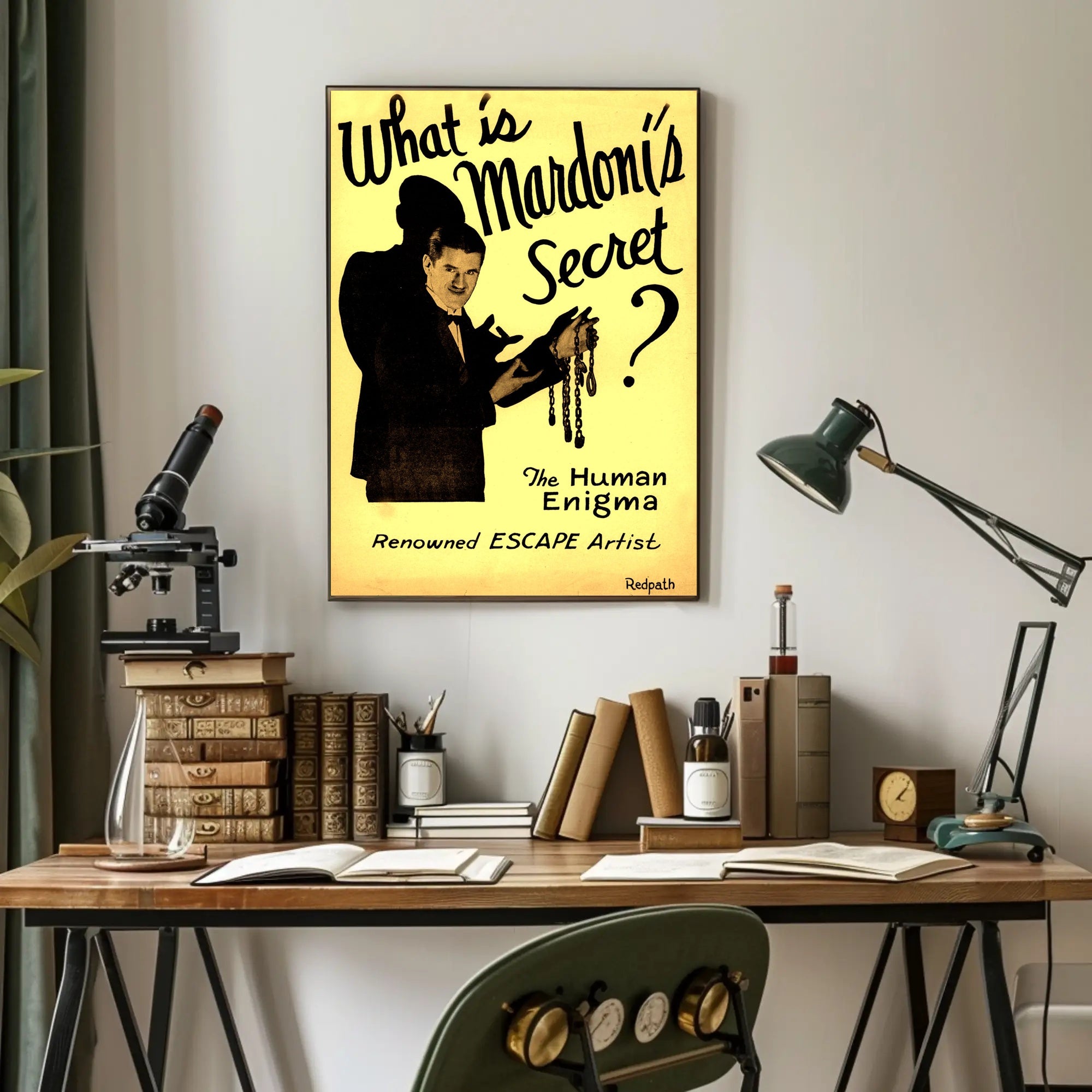 Mardoni's Magical Escape Vintage Artistic Pop Culture Poster