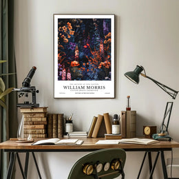 William Morris Cotton Prints Exhibition Poster