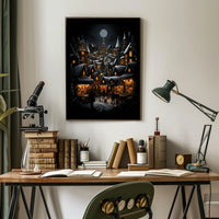 Enchanted Winter Village Poster