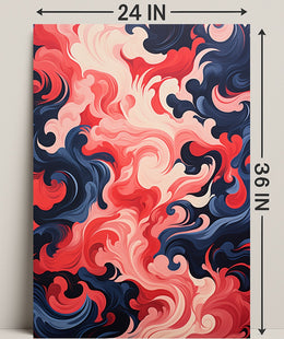 Swirling Abstract Waves Abstract Poster