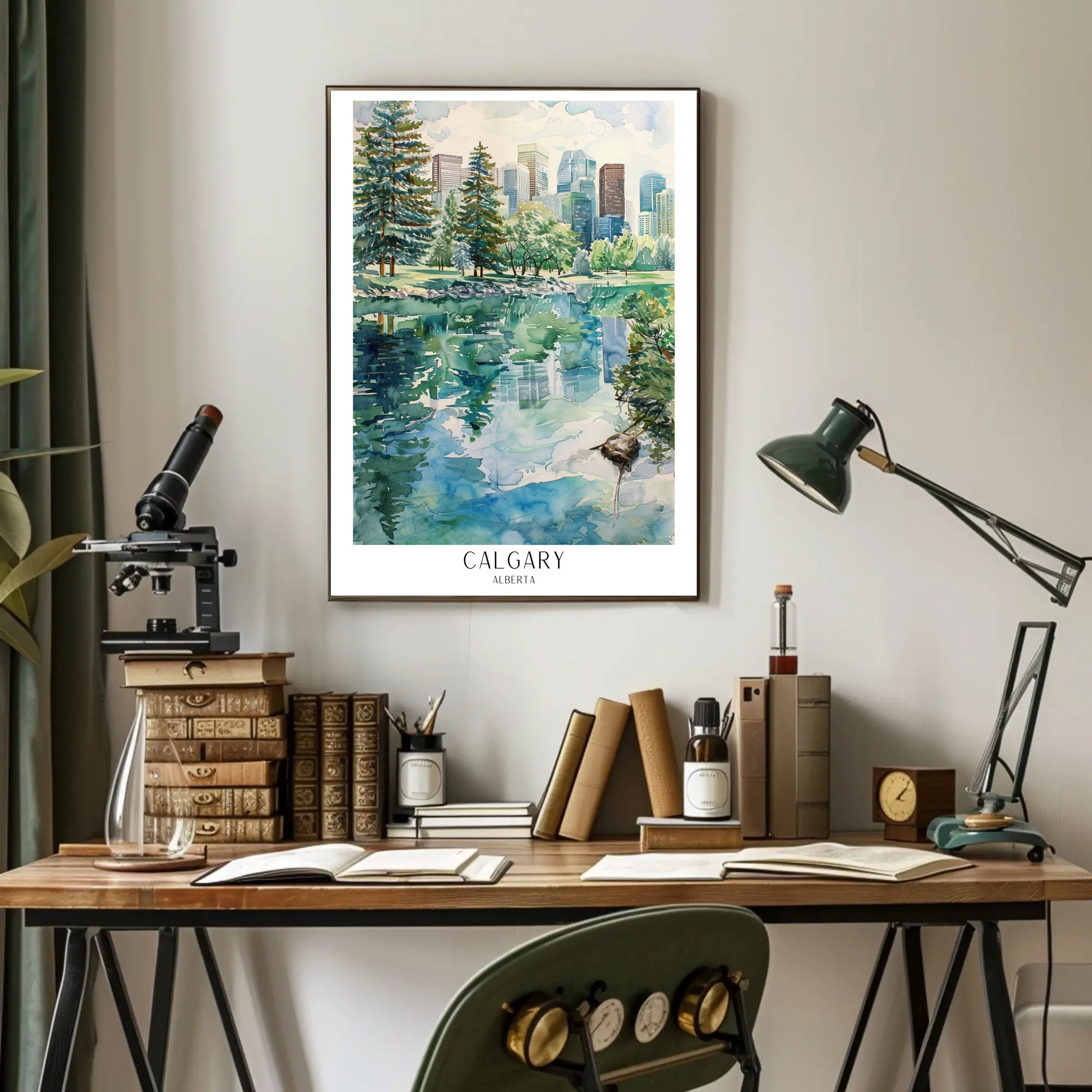 Calgary Reflections Poster PosterGoat