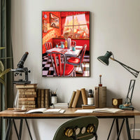 Retro Diner Vibes Poster