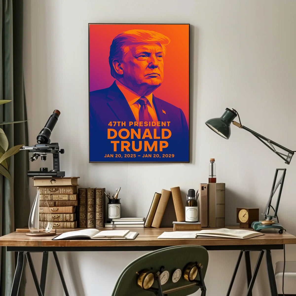 Trump Visionary Collector Vibrant Hues Pop Art Poster