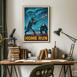 HOME RUN Fantasy Baseball Poster