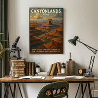 Canyonlands Utah Scenic Vintage Wanderlust Poster