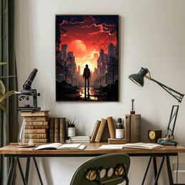 Dystopian Sunset Poster