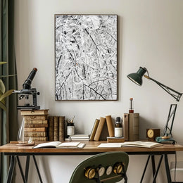 Winter Woodland Serenity: Abstract or Artistic Poster