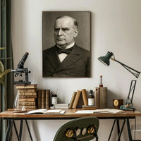 Classic Monochrome Formal Portrait Poster