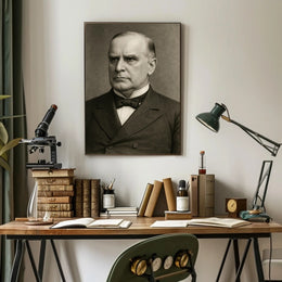 Classic Monochrome Formal Portrait Poster