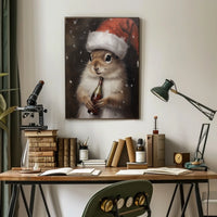 Festive Squirrel Celebration Poster