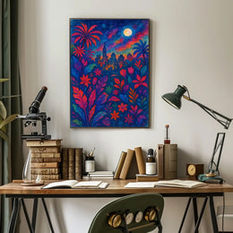 Cityscape In Bloom Poster