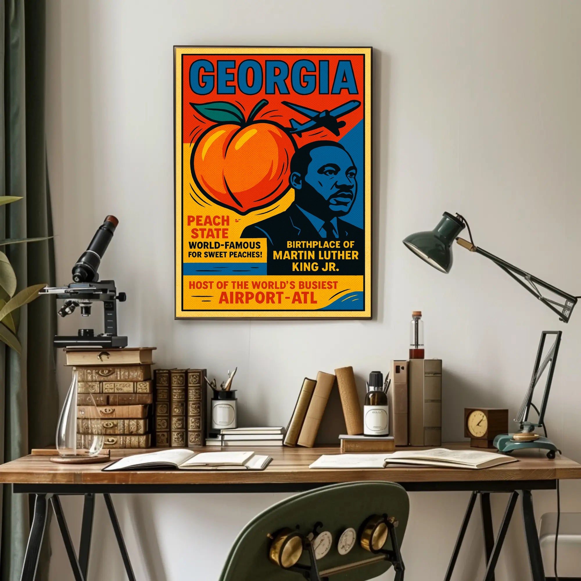 Georgia Peach State Travel Poster