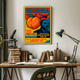 Georgia Peach State Travel Poster