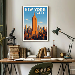 New York City Skyline Poster PosterGoat