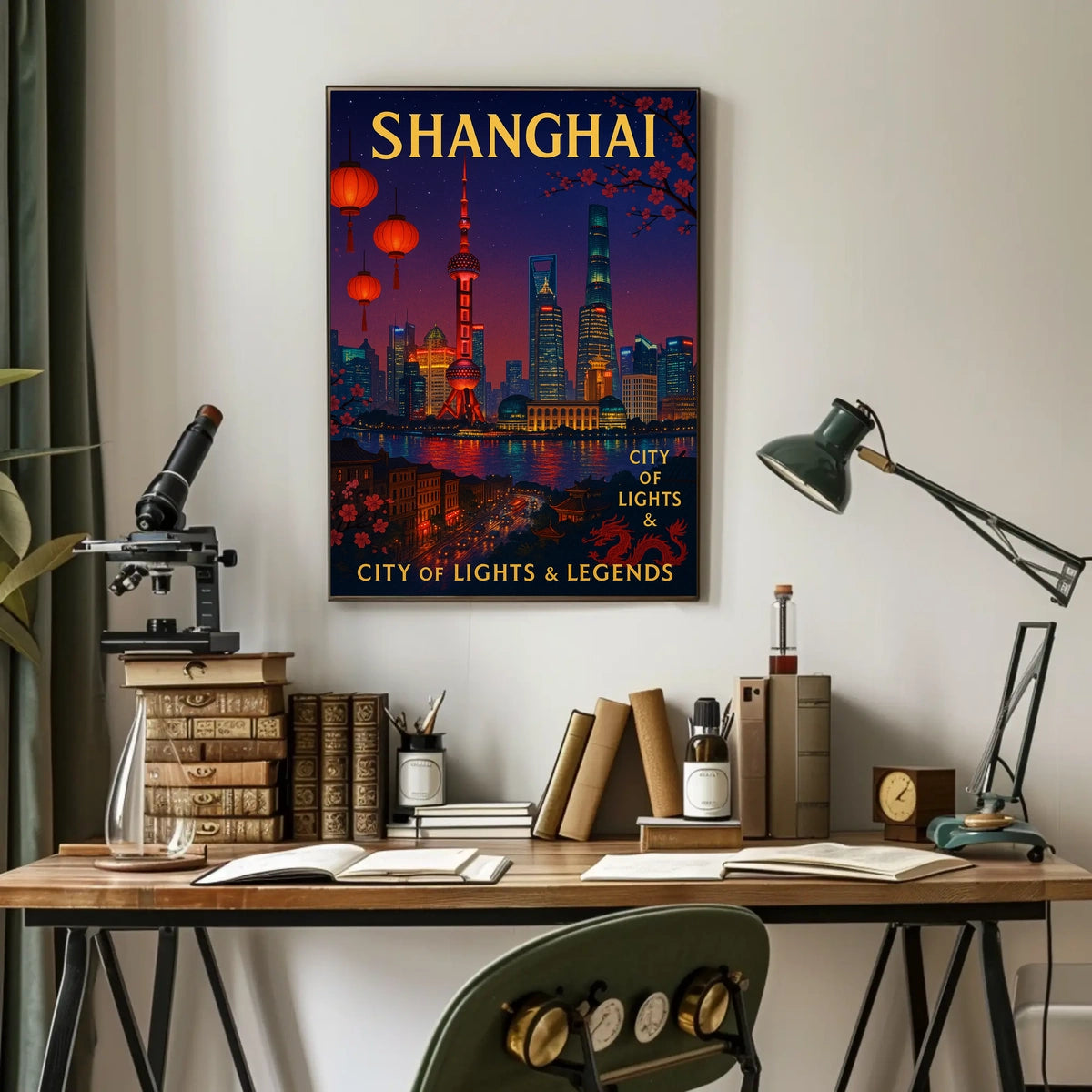 Shanghai City of Lights Legends Poster