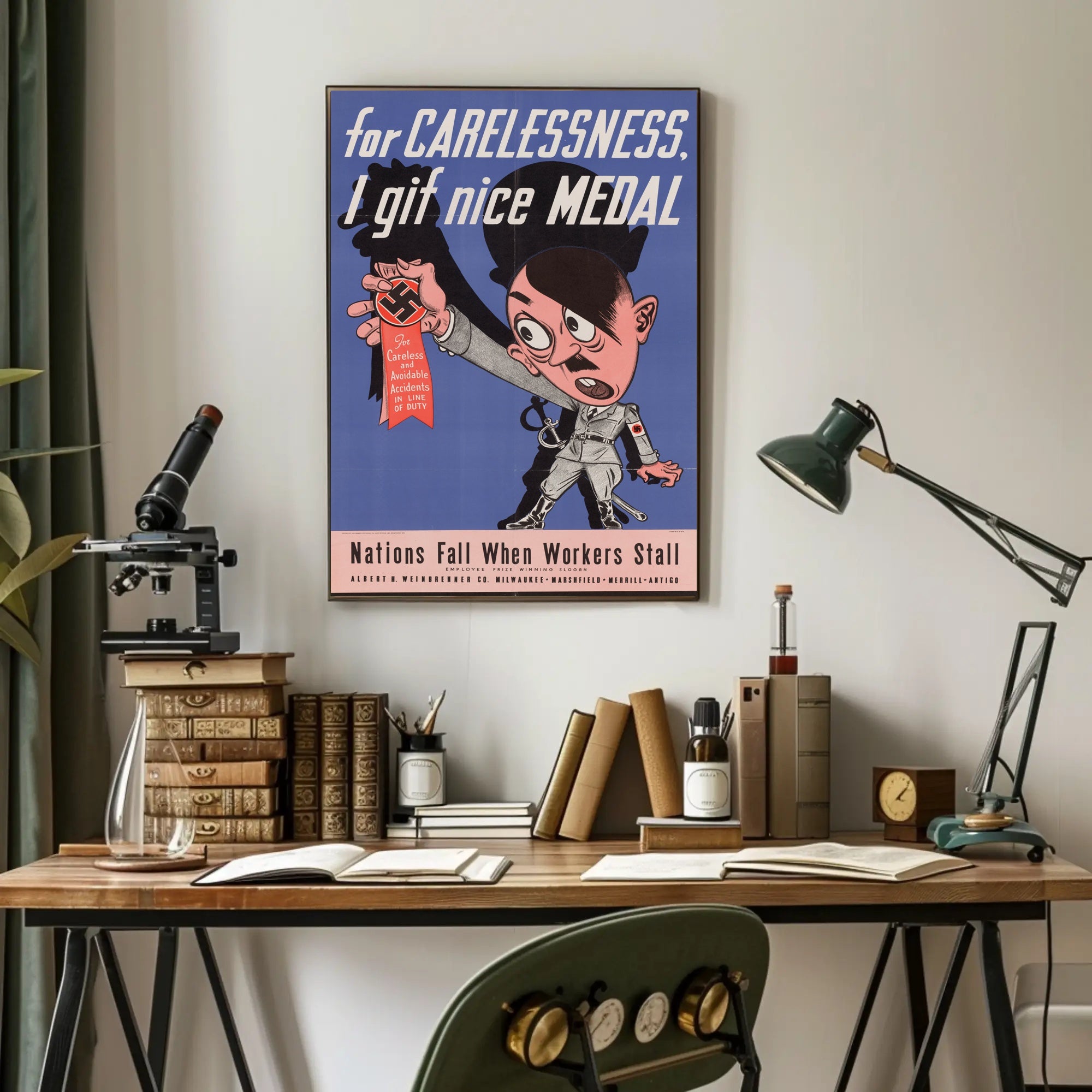 For Carelessness, I Give a Nice Medal Poster PosterGoat