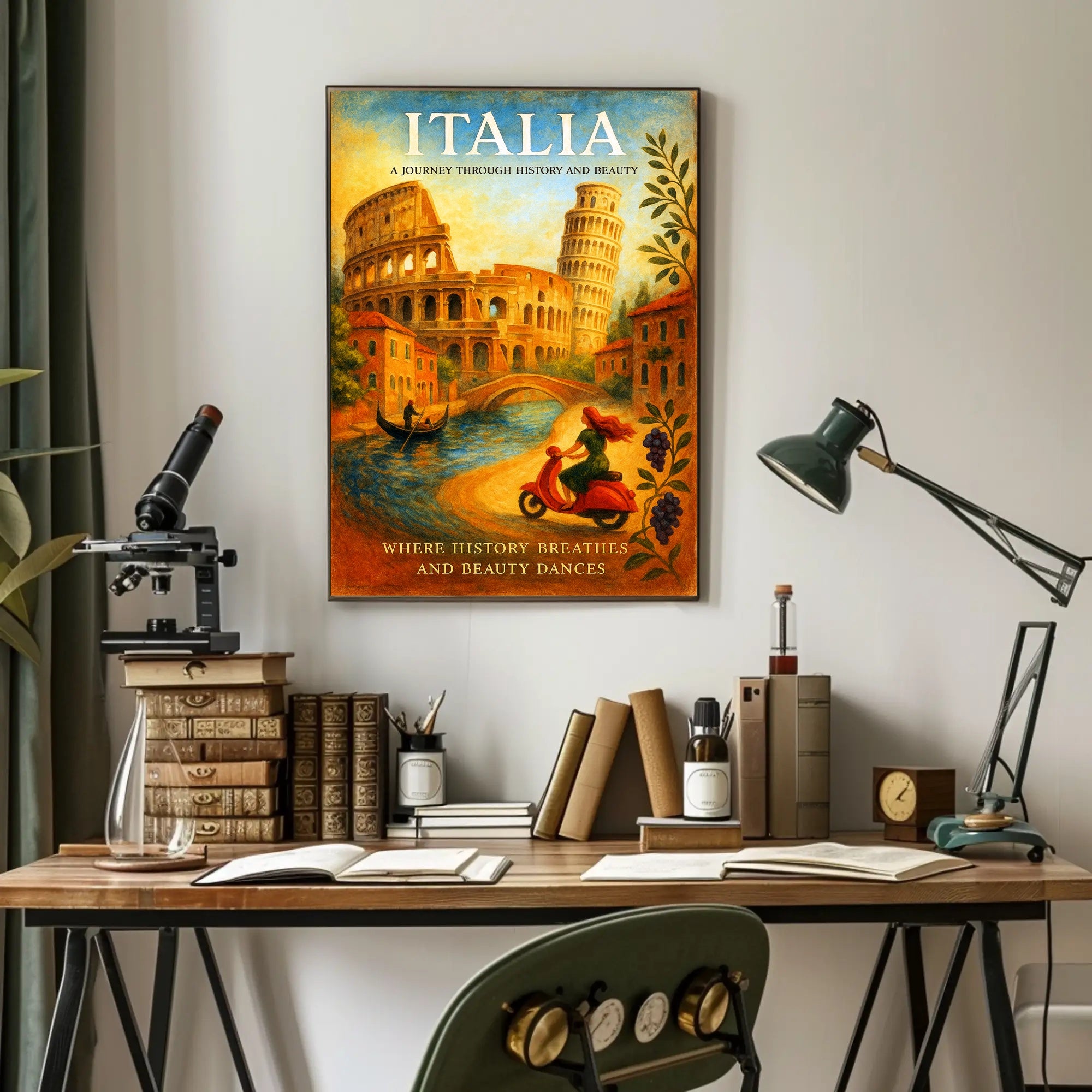 Italia A Journey Through History and Beauty Poster