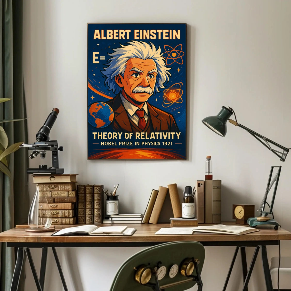 Albert Einstein Theory Of Relativity Poster