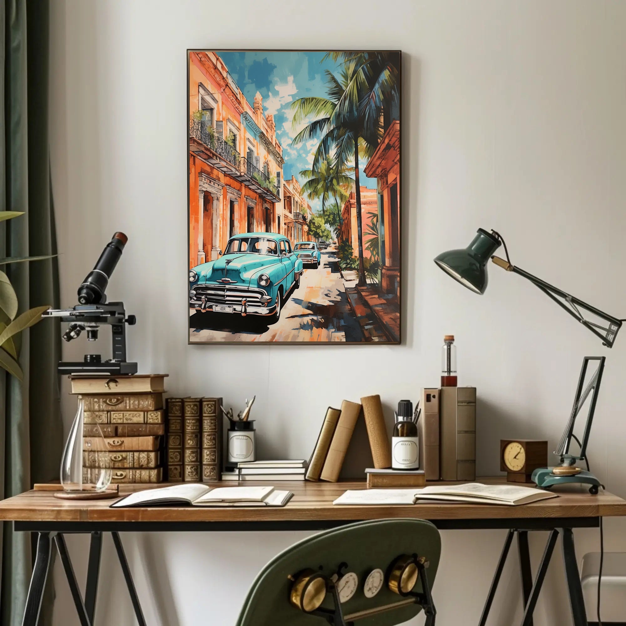 Vintage Havana Streets Vintage Poster