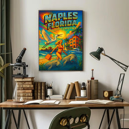 Naples, Florida The Sunshine States Gem Poster