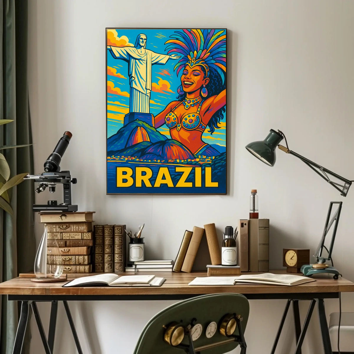Vibrant Brazil Poster