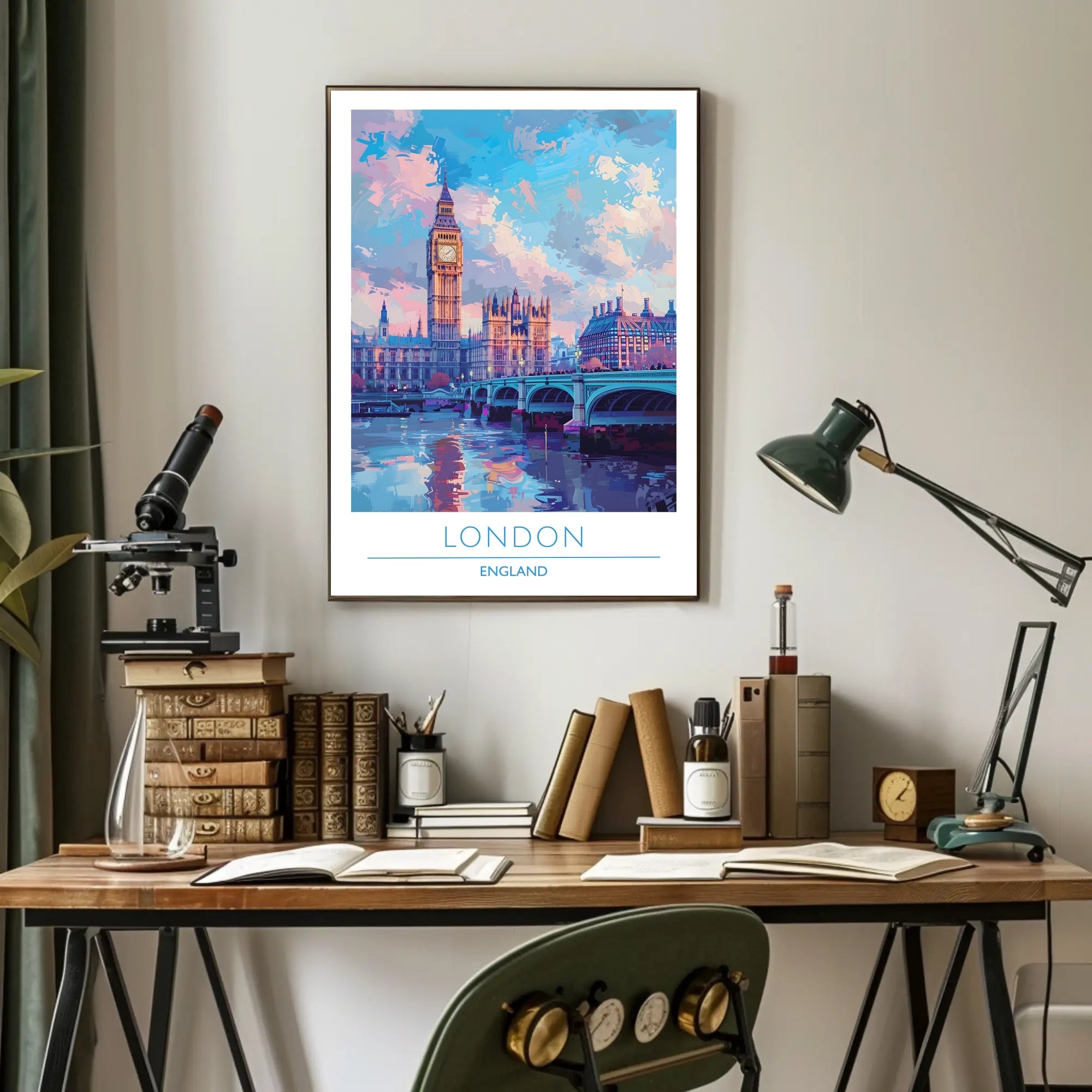 London Skyline Art Poster