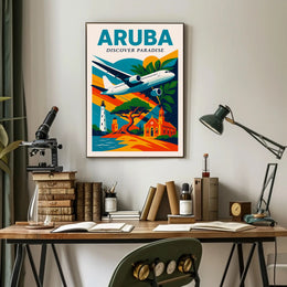Discover Paradise in Aruba Poster PosterGoat