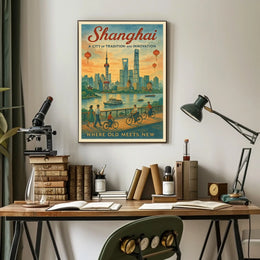 Shanghai A City of Tradition and Innovation Poster