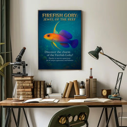 Firefish Goby Jewel of the Reef Poster