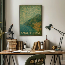 Amalfi Coast Poster Wall Art Coastal Decor For Home
