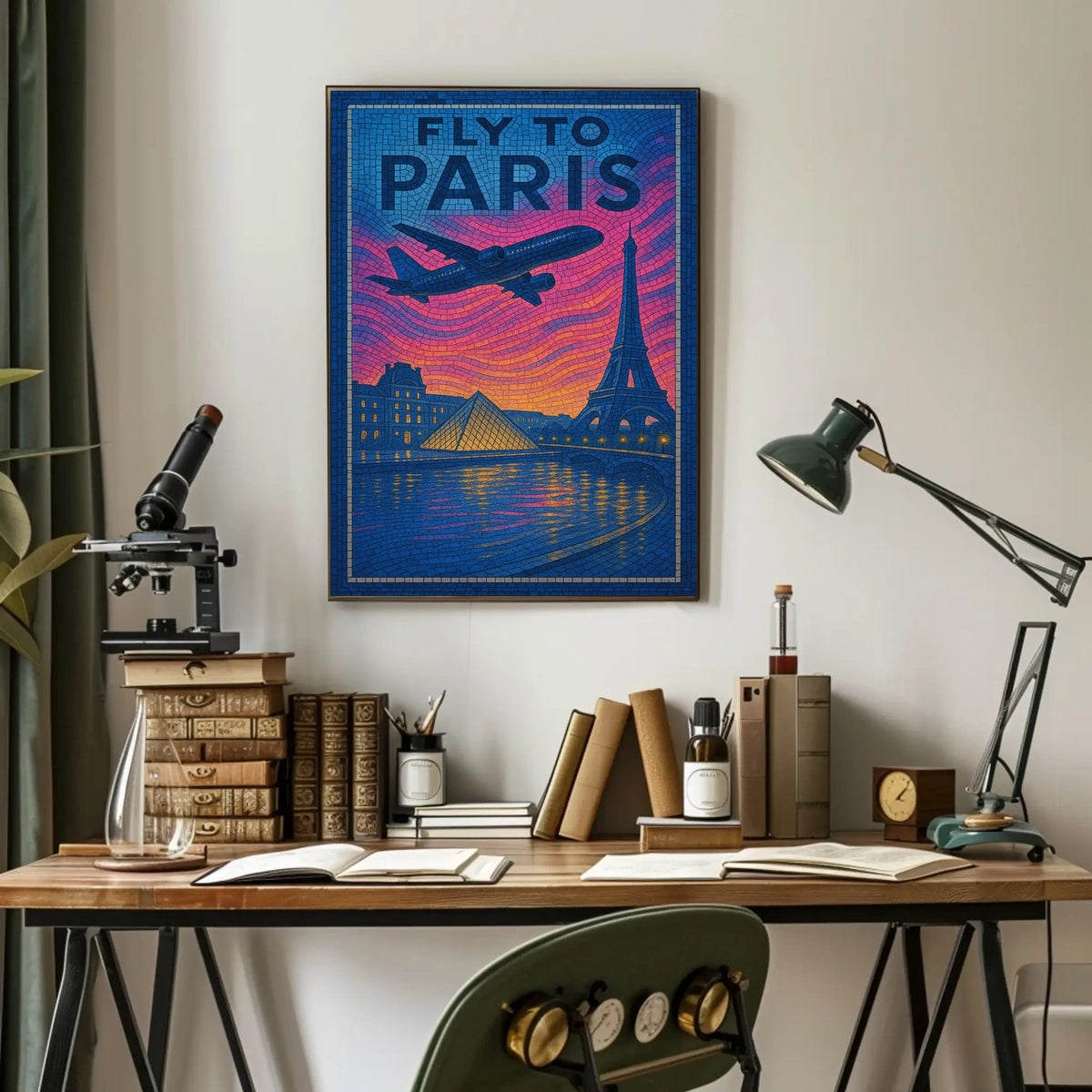 Fly To Paris Poster