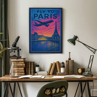 Fly To Paris Poster