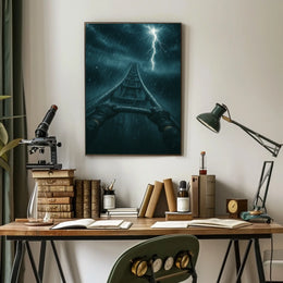 Stormy Ascent Poster
