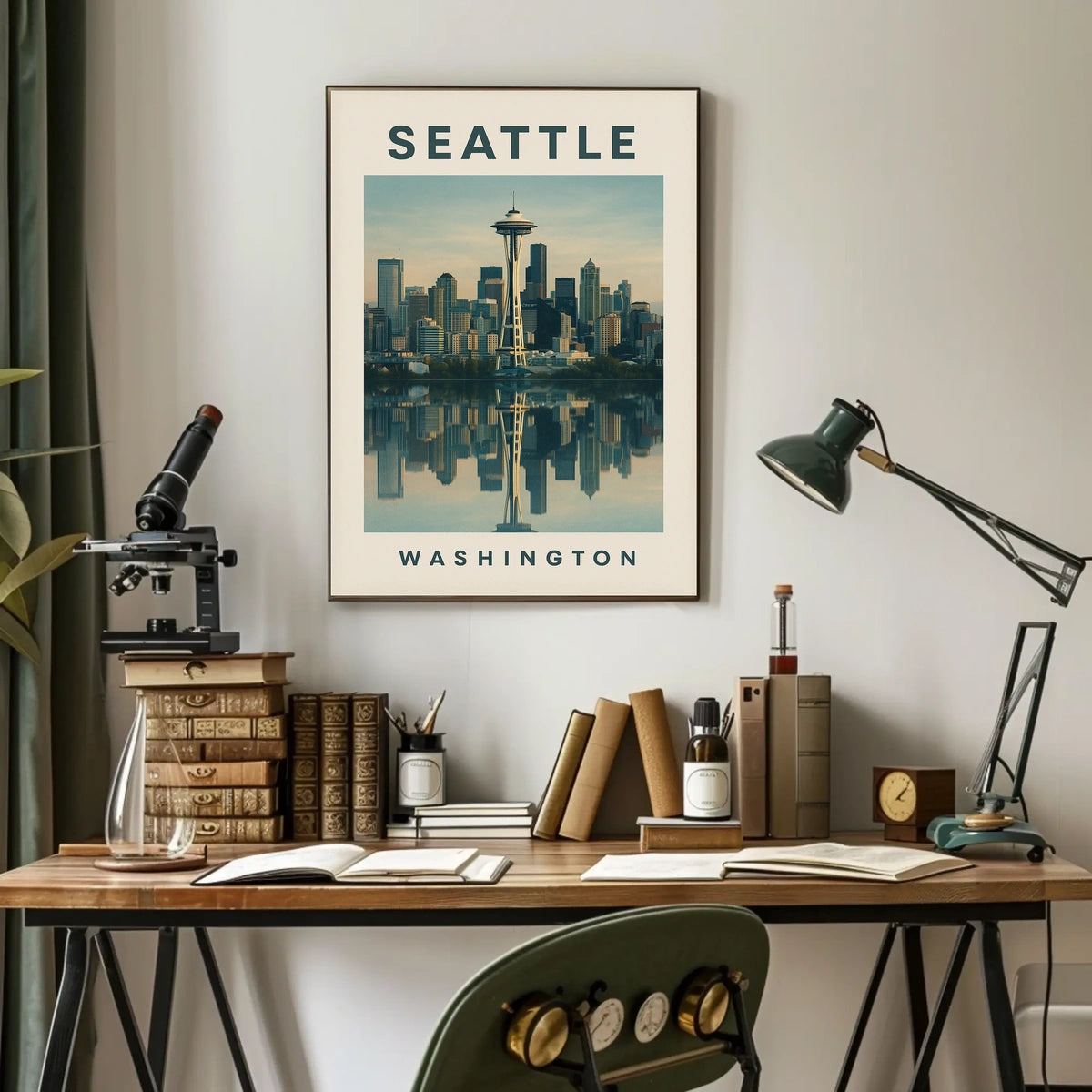 Seattle Skyline Poster