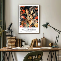 William Morris Rabbit Floral Heritage Poster