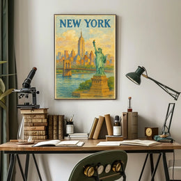 New York City Landmarks Poster