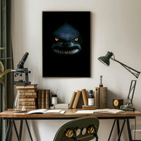 Shark's Menacing Glare: Realistic Animal Poster