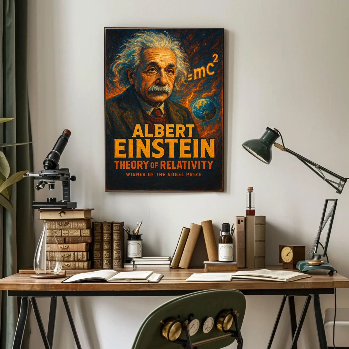 Albert Einstein Theory Of Relativity Poster