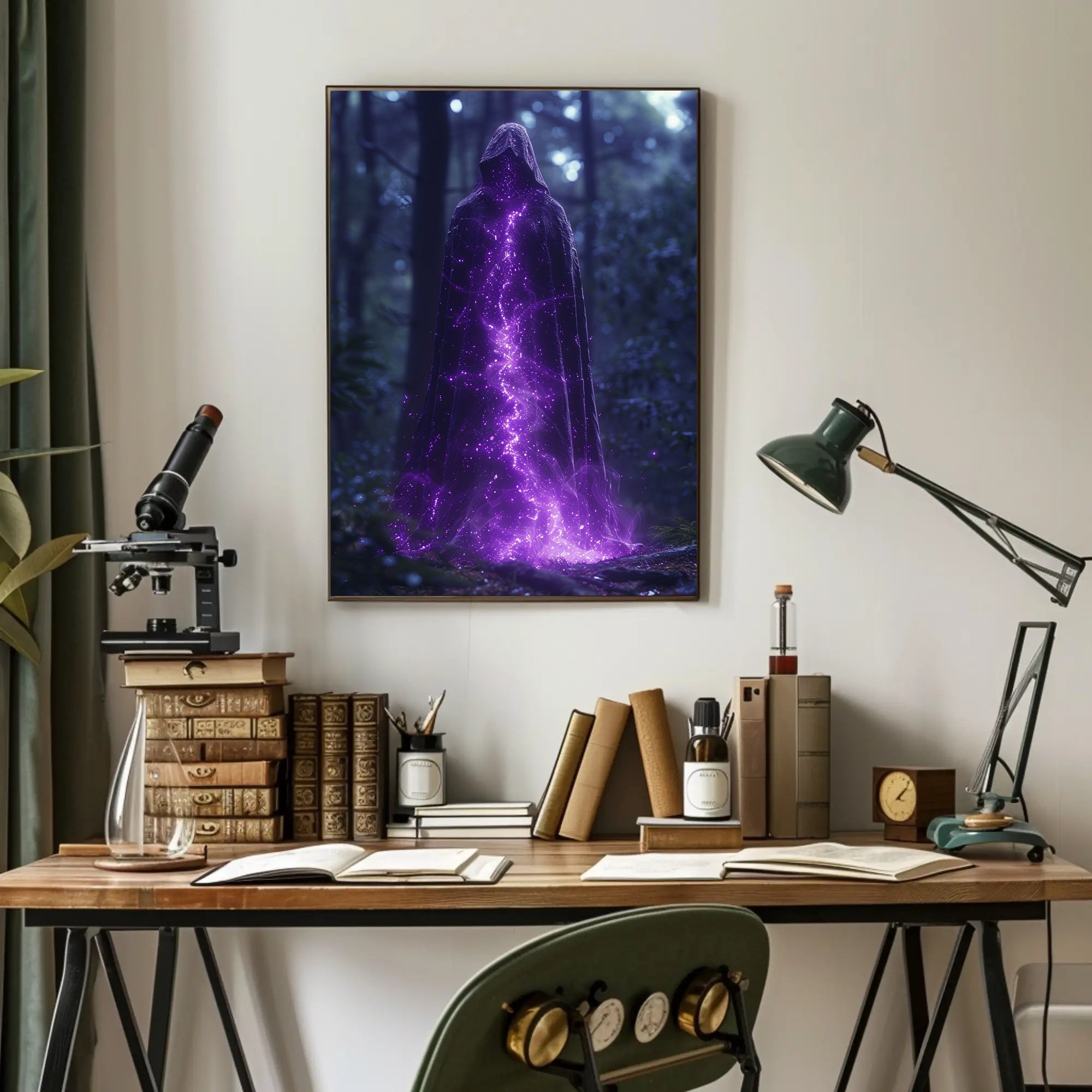 Enchanted Forest Specter Art Print Poster for Home Decor and Wanderlust Enthusiasts PosterGoat
