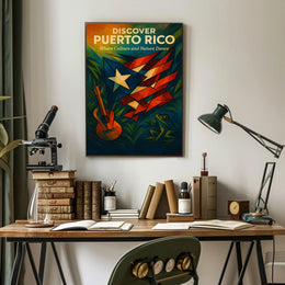Discover Puerto Rico's Vibrant Culture and Nature Travel Poster
